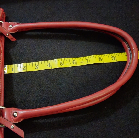 Tignanello Deep Red Leather Handbag - Picture 7 of 9